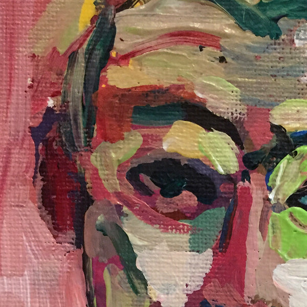Bright Coloured Fauvist Impressionist Portrait