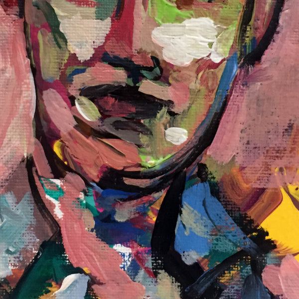 Bright Coloured Fauvist Impressionist Portrait