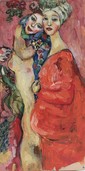 BFFs after Gustav Klimt