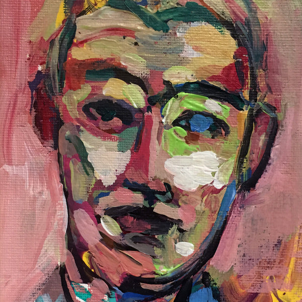 Bright Coloured Fauvist Impressionist Portrait